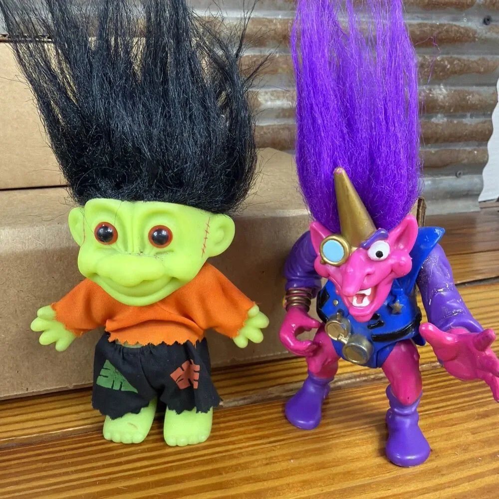 VTG 90s Hasbro Battle Trolls Lot of 13 Figures Very Rare/Read